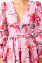 Load image into Gallery viewer, Fleuris Long Sleeve Mini Dress