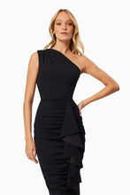 Load image into Gallery viewer, Jade One Shoulder Midi