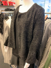 Load image into Gallery viewer, LS Black Sparkle Evening Cardi
