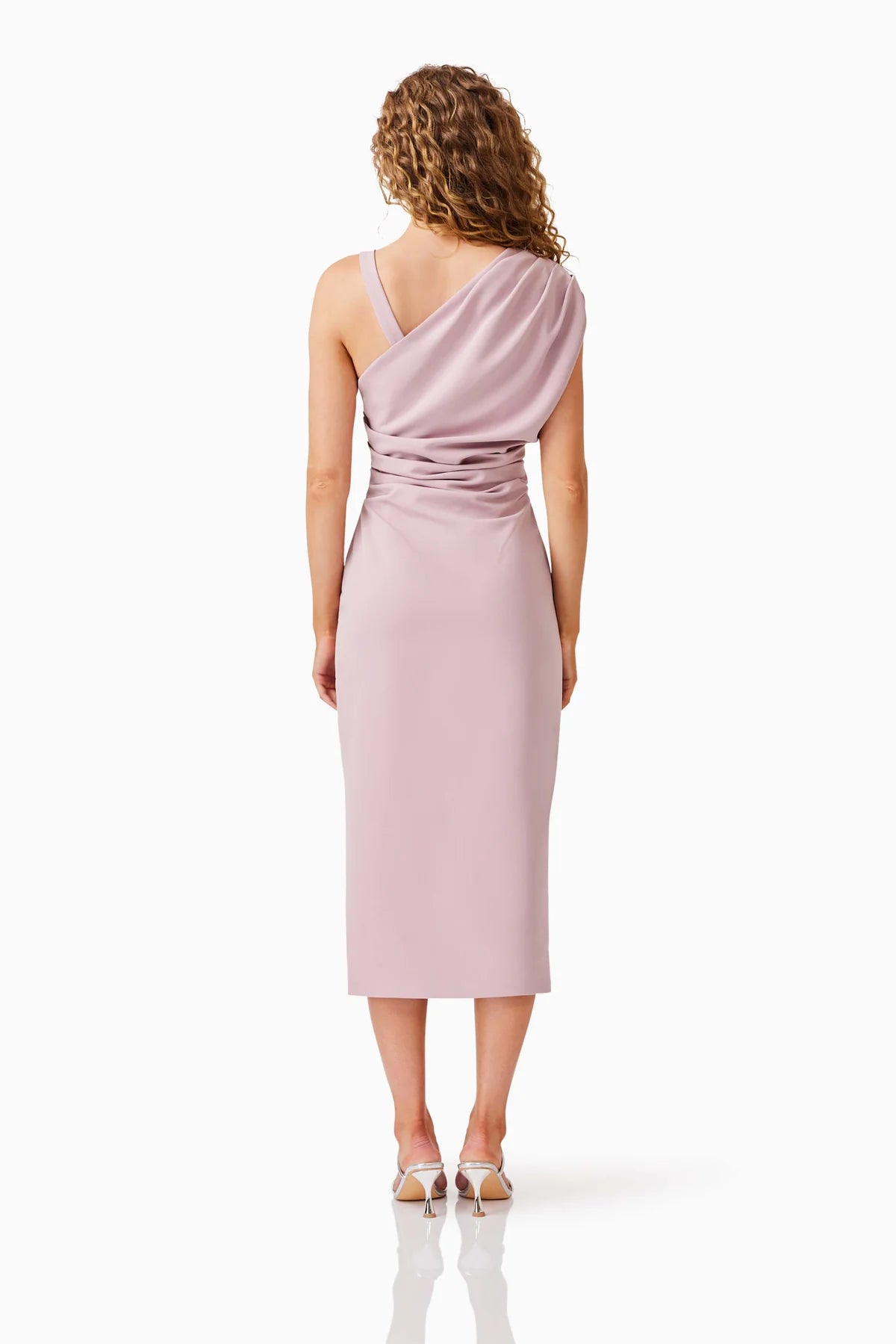 kourtney pink dress Kourtney Asymmetrical Maxi Dress in Pink