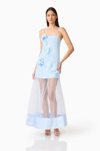 Load image into Gallery viewer, Reina Applique Gown in Sky Blue
